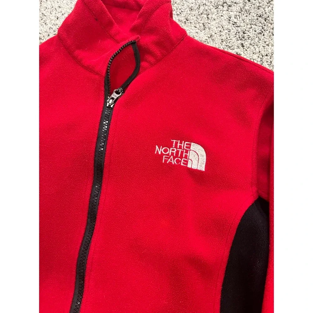 The North Face Summit Windstopper Fleece Jacket Mens L Red Black Hiking Gorpcore